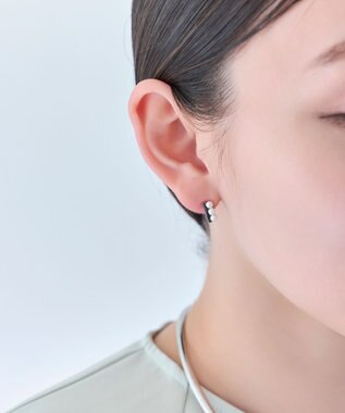 Phoebe <オンワード限定セット>パール&バーライトフィットイヤリング×クラッシービジューカチューシャ シルバー シルバー