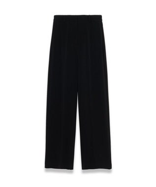 JOSEPH コンフォートクレープ　ワイドストレートトラウザーズ Black