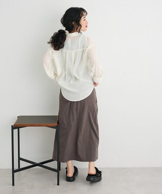 CRAFT STANDARD BOUTIQUE オーガンジーブラウス Ivory