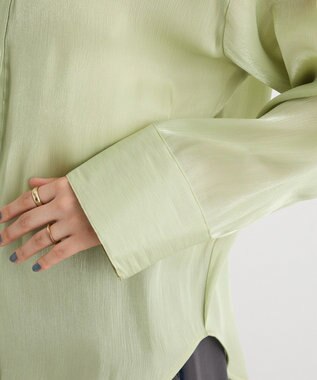 CRAFT STANDARD BOUTIQUE オーガンジーブラウス Green