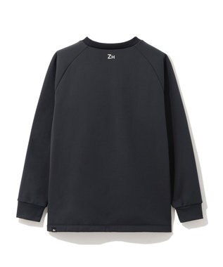 ZERO HALLIBURTON 【洗える】超軽量ロングスウェット 82747 軽い トレーナーストレッチ 保温 ゴルフ ZHG-W10a ブラック