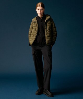 JOSEPH ABBOUD MOUNTAIN 【軽量/ソフト】ニットフリース スタンド ジップ ニット ブラック系