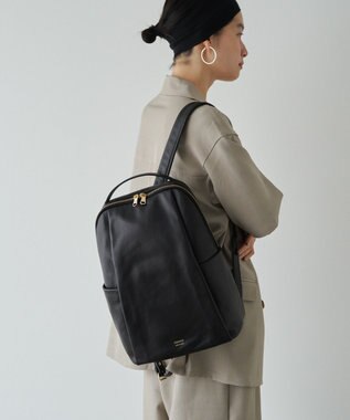 russet ＜背面メッシュ仕様＞レザーリュックサック(CE-1373) Black