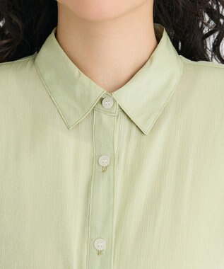 CRAFT STANDARD BOUTIQUE オーガンジーブラウス Green