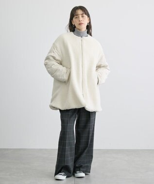 AMERICAN HOLIC 軽ポカ２ＷＡＹリバーシブルキルトアウター Ivory