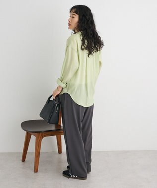 CRAFT STANDARD BOUTIQUE オーガンジーブラウス Green