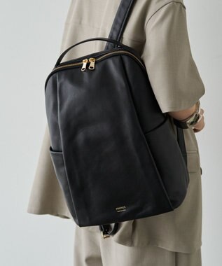 russet ＜背面メッシュ仕様＞レザーリュックサック(CE-1373) Black