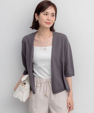 組曲 テレコスクエア タンクトップ ホワイト系