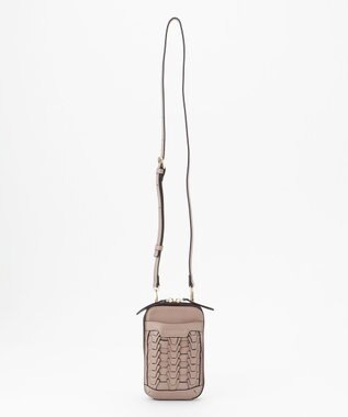 LA BAGAGERIE 【veganview】v piece mesh smartphone shoulder bag グレージュ