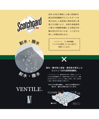 UNBILLION ペルケ perche / ベンダイルコットンスコッチガードプリーツショルダー ブラック