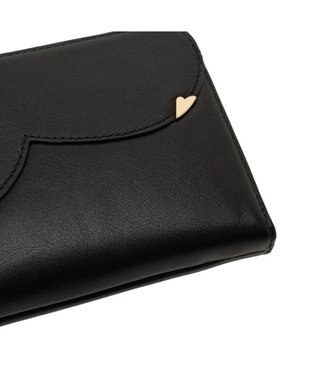 LANVIN en Bleu デクール 薄マチLファスナー長財布 ブラック