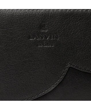 LANVIN en Bleu デクール 薄マチLファスナー長財布 ブラック