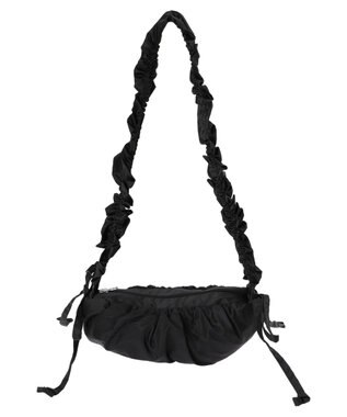 earth music&ecology ギャザーボディバッグ Black