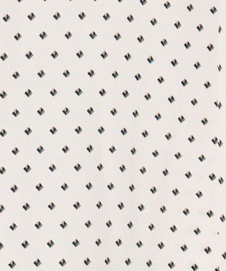 J.PRESS LADIES L 【洗える】ジオメトリックプリント ブラウス ホワイトプリント系