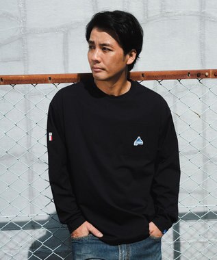 SHARE PARK MENS 【UVケア・吸水速乾・ストレッチ・軽量 】エンブレムTシャツ（L・XLサイズ） ブラック系