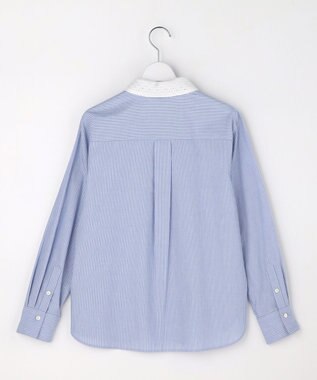 J.PRESS LADIES L 【WEB限定カラーあり・2way】エステネージュ TYPEWRITER STRIPE シャツ サックスストライプ系