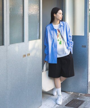 CRAFT STANDARD BOUTIQUE フラワープリントシアーロンTee Red