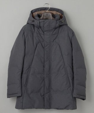 GOTAIRIKU 【仕事で着用可】MINOTECH メランジラミネート ダウンコート(23年モデル) グレー系