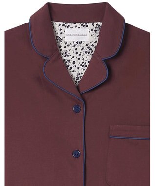 une nana cool 【綿100%】72/2 メガハイゲージパジャマ MADE WITH LIBERTY FABRIC ブラウン