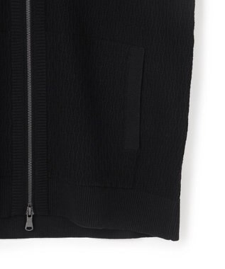 JOSEPH HOMME 【新柄】 ヴィスコースリンクス　ハイネックジップアップカーディガン ブラック系