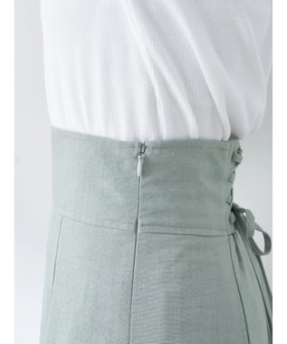 earth music&ecology バックレースアップスカート Mint Green