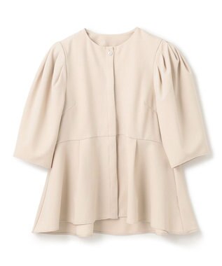 UNFILO 【VERY×UNFILOコラボ】BEAUTY MOVE ペプラムブラウス アイボリー