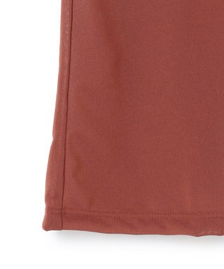 ICB L 【洗える】 ハイツイストシアー カットソー マホガニー系