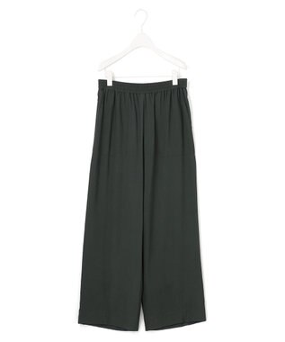 ICB 【洗える】VIS/NYタンブラーツイル ワイドパンツ チャコール系