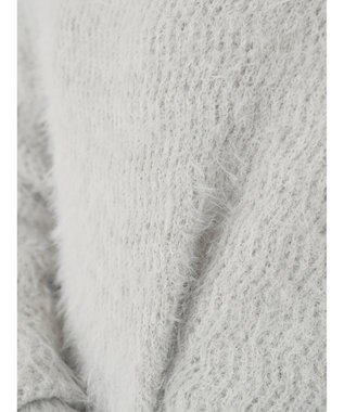 earth music&ecology ゆるモヘアライクレースニット Light Gray