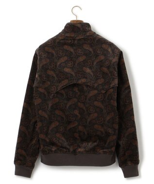 J.PRESS MEN ペイズリープリント コーデュロイ ゴルフジャケット ダークブラウン系