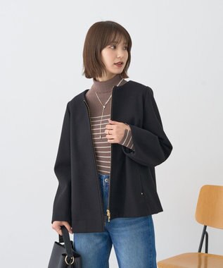 earth music&ecology 【フード取り外し可】2WAYフードコート Black