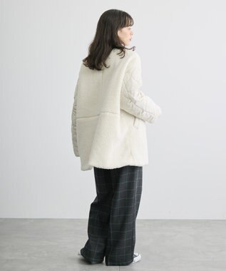 AMERICAN HOLIC 軽ポカ２ＷＡＹリバーシブルキルトアウター Ivory