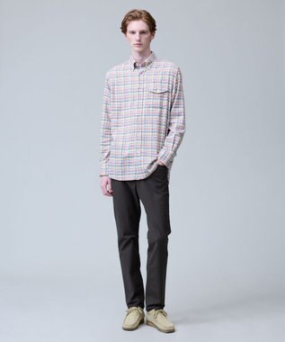 J.PRESS MEN 【ストレッチ】ハイパワーストレッチバーズアイ パンツ グレー系