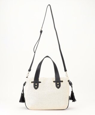 LA BAGAGERIE サイドタッセルサマートート　Mサイズ ホワイト