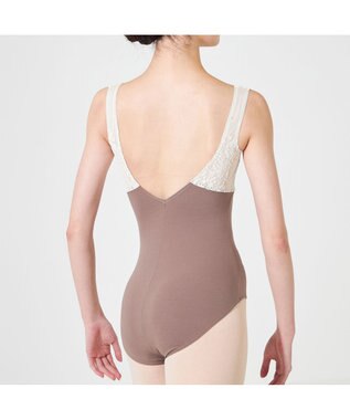 Chacott ◎【Nela ライン】ジュニア ノースリーブレオタード ココアブラウン