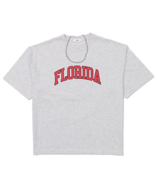 WEGO 【ユニセックス着用ITEM】アクセ付きグラフィックT（SS） アッシュグレー