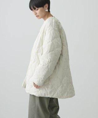 AMERICAN HOLIC 軽ポカ２ＷＡＹリバーシブルキルトアウター Ivory