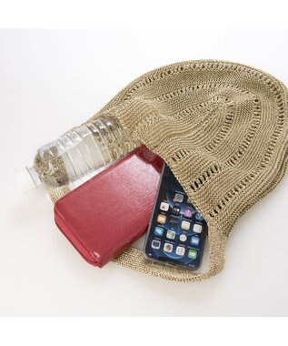 UNBILLION カシュカシュ cachecache / ラメ糸ラウンドセミショルダー ゴールド