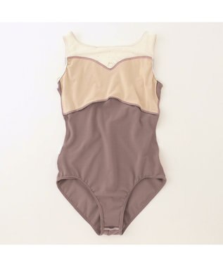 Chacott ◎【Nela ライン】ジュニア ノースリーブレオタード ココアブラウン