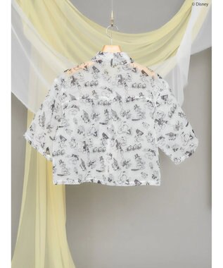 AMERICAN HOLIC 総柄シアーショート丈シャツ／Ｄｉｓｎｅｙ Ivory