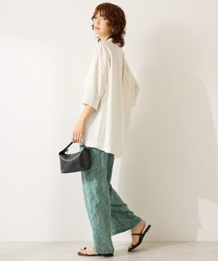 AMERICAN HOLIC 【WEB限定】接触冷感バンドカラーシャツチュニック Ivory