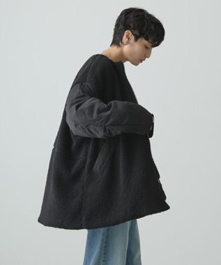 AMERICAN HOLIC 軽ポカ２ＷＡＹリバーシブルキルトアウター Black