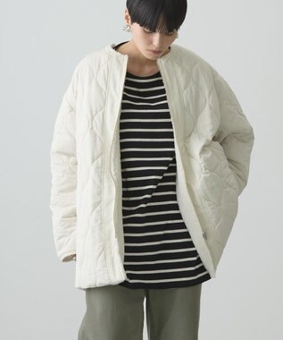 AMERICAN HOLIC 軽ポカ２ＷＡＹリバーシブルキルトアウター Ivory