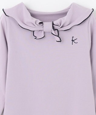 組曲 KIDS 【110-140cm】セーラーリボン Tシャツ ラベンダー系