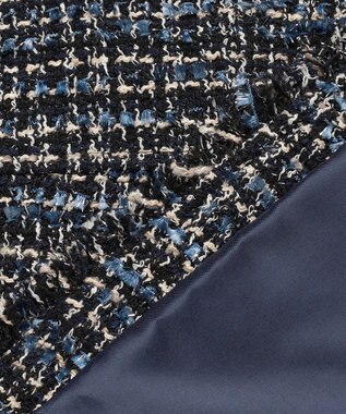 23区 【先行予約】GIOLICAツイード フォルム ジレ ネイビーミックス