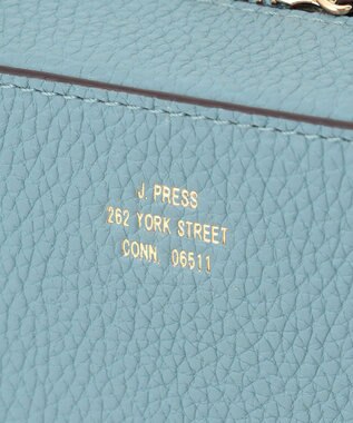 J.PRESS LADIES 【2way】レザー ショルダー バッグ ダルブルー系