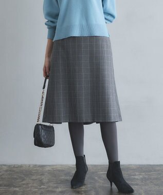  2WAYウォームストレッチ チェックスカート