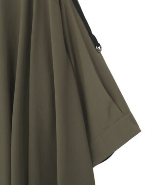 YECCA VECCA 2wayドロストスリーブバンドカラーシャツ Khaki