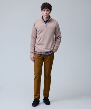 J.PRESS MEN 【ストレッチ】ハイパワーストレッチバーズアイ パンツ ブラウン系