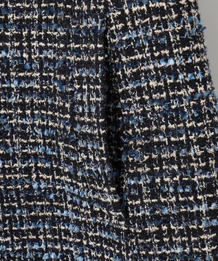 23区 【先行予約】GIOLICAツイード フォルム ジレ ネイビーミックス